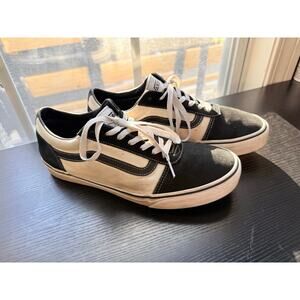 Vans Old Skool Black White Canvas Suede Skate Shoes Men’s Size 11 Sneakers